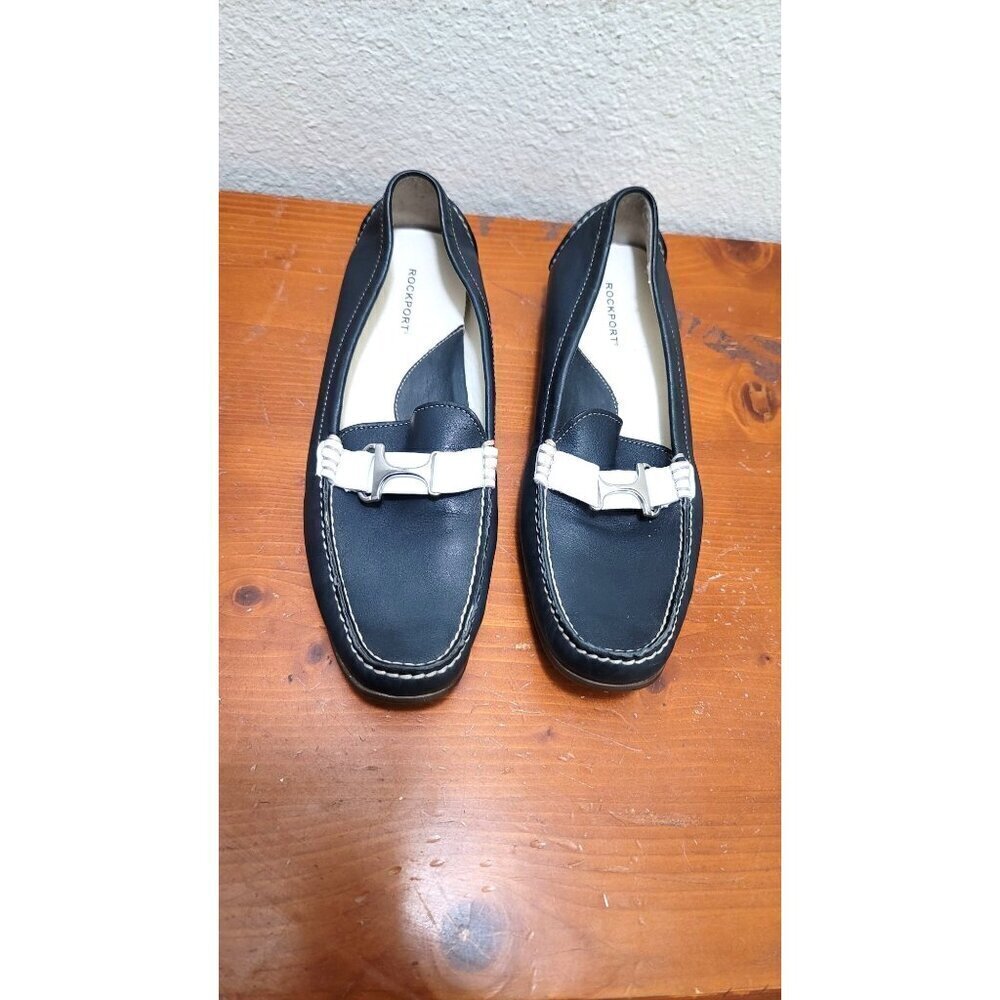 Rockport Womens Loafers With White Bow Accent - Size‎ 9